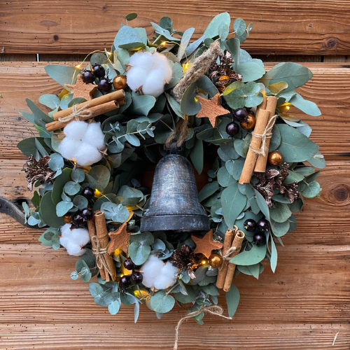 Eucalyptový věnec Christmas Bell Ø30cm
