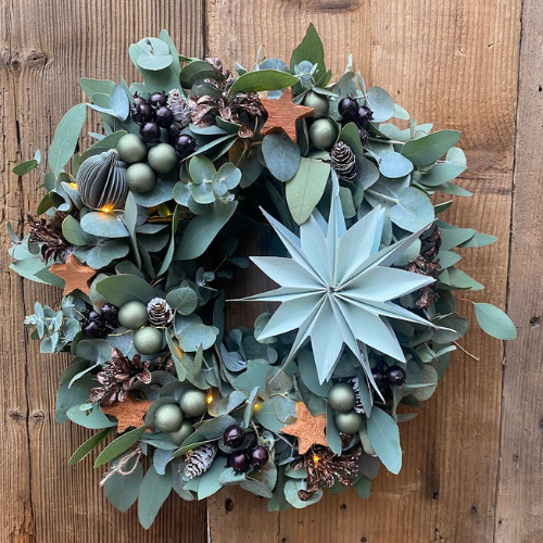 Eucalyptový věnec Christmas Star Ø30cm