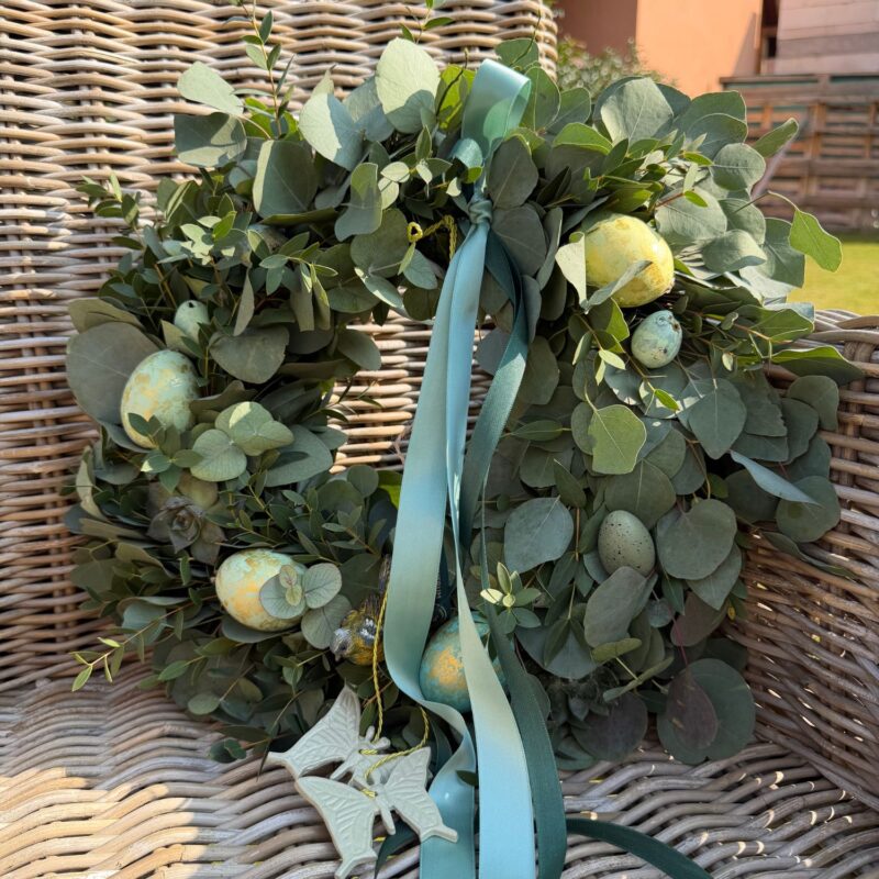 Věnec Eucalyptus Green Easter 30/40cm