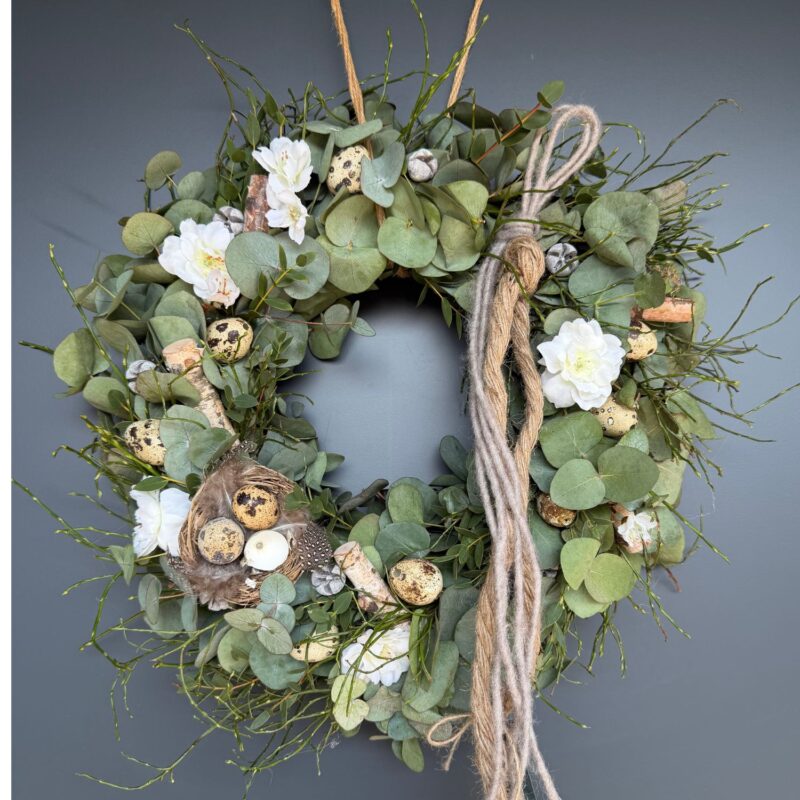 Jarní věnec Eucalyptus Spring Nest 30/40cm